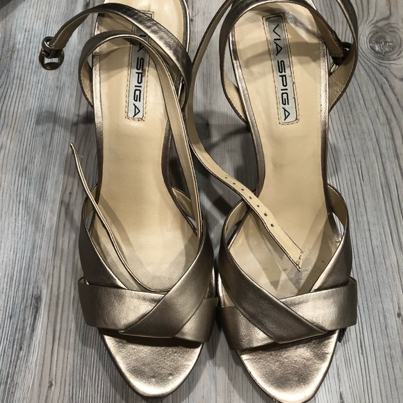 Via Spiga metallic heels - Picture 1 of 3